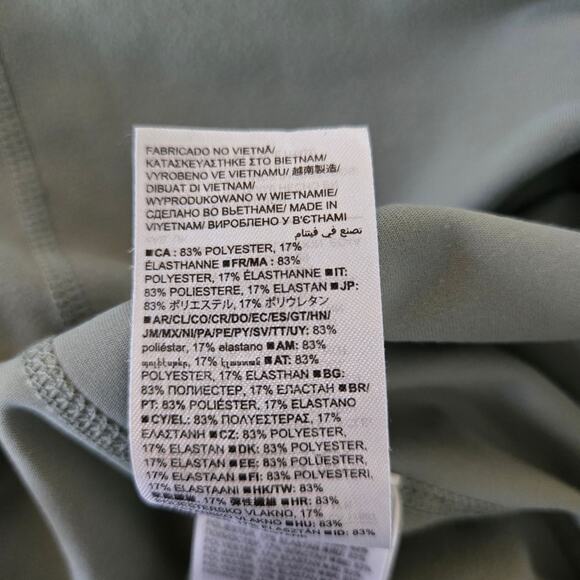 Gap Sage Green Studio Sky High Flare Leggings Pants Size M - Picture 11 of 11